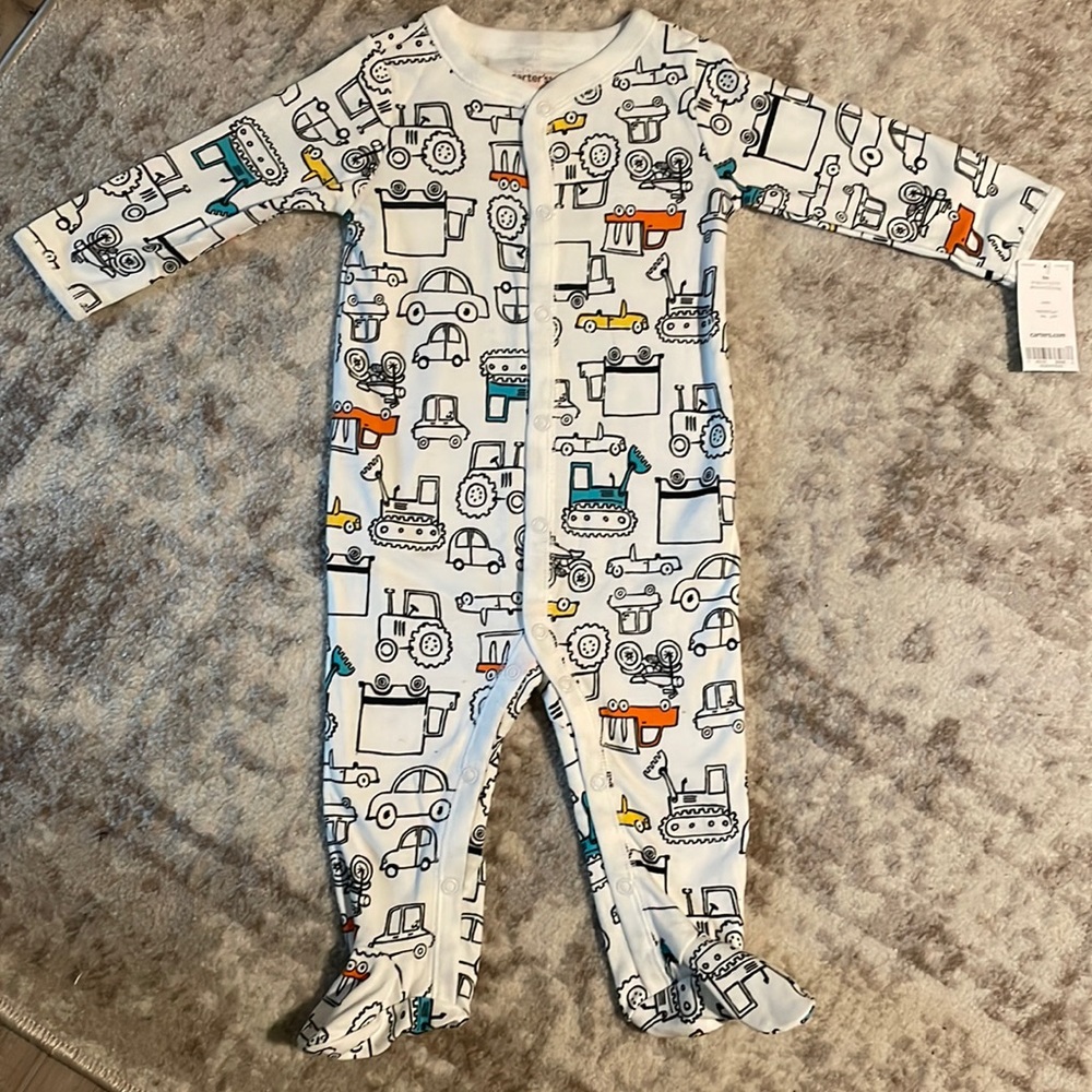 Carter’s Vehicle Footed Onesie Sleeper Sz 9 Mo. NWT